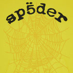 Sp5der Legacy Web Hoodie Yellow - Image 3