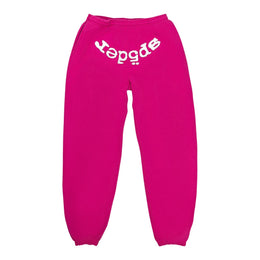 Sp5der Legacy Web Sweatpants Pink & White