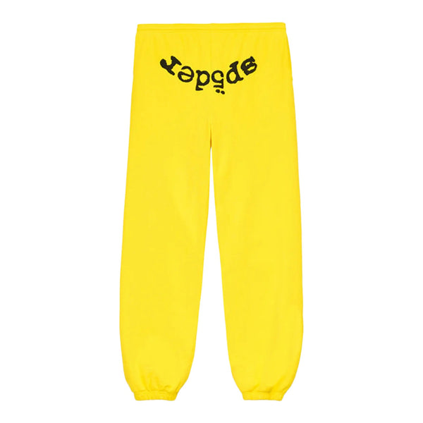 Sp5der Legacy Web Sweatpants Yellow