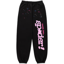 Sp5der x Druski Coulda Been Heart Punk V2 Sweatpant Owl Black
