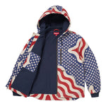 Supreme Flag Quilted Hooded Work Jacket Multicolor USA - Image 3
