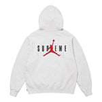 Supreme Jordan Hooded Sweatshirt (FW24) Ash Grey - Image 2