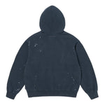 Supreme MM6 Maison Margiela Box Logo Zip Up Hooded Sweatshirt Navy - Image 2