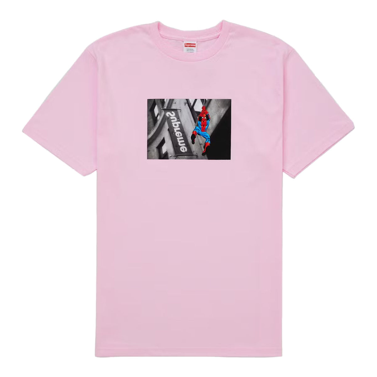 Supreme Spider-Man Tee Light Pink