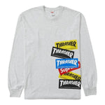 Supreme Thrasher Multi Logo L/S Tee Ash Grey - Supra Sneakers - Image 1
