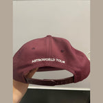 Travis Scott Astroworld Tour Wish You Were Here Hat Maroon - Supra Sneakers - Image 2