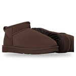 Brown slip-on shoe on a white background - Image 3