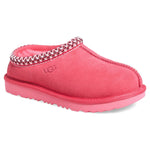 Pink UGG slipper with decorative trim on a white background - Image 2