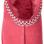 Red slipper with white trim on a white background - Image 4