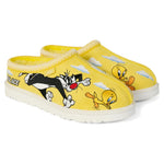 Yellow slippers with cartoon characters on a white background - Image 2