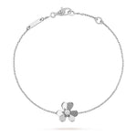 Van Cleef & Arpels Frivole bracelet, mini model 18K white gold, Diamond - Image 1
