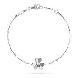 Van Cleef & Arpels Frivole bracelet, mini model 18K white gold, Diamond
