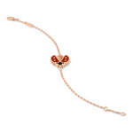 Van Cleef & Arpels Lucky Spring bracelet, open wings ladybug 18K rose gold, Carnelian, Onyx - Image 3