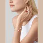 Van Cleef & Arpels Lucky Spring bracelet, plum blossom 18K rose gold, Mother-of-pearl - Image 3