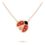 Van Cleef & Arpels Lucky Spring pendant, open wings ladybug 18K rose gold, Carnelian, Onyx - Image 2