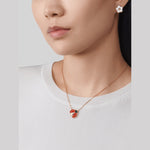 Van Cleef & Arpels Lucky Spring pendant, open wings ladybug 18K rose gold, Carnelian, Onyx - Image 4