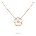 Van Cleef & Arpels Lucky Spring pendant, plum blossom 18K rose gold, Mother-of-pearl