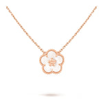 Van Cleef & Arpels Lucky Spring pendant, plum blossom 18K rose gold, Mother-of-pearl - Image 1