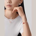 Van Cleef & Arpels Lucky Spring pendant, plum blossom 18K rose gold, Mother-of-pearl - Image 3