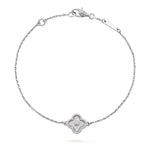 Van Cleef & Arpels Sweet Alhambra bracelet, 1 motif 18K white gold, Diamond - Image 1