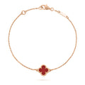 Van Cleef & Arpels Sweet Alhambra bracelet 18K rose gold, Carnelian