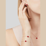 Van Cleef & Arpels Sweet Alhambra bracelet 18K rose gold, Carnelian - Image 2