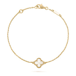 Van Cleef & Arpels Sweet Alhambra bracelet 18K yellow gold, Mother-of-pearl