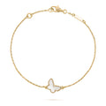 Van Cleef & Arpels Sweet Butterflies bracelet 18K yellow gold, Mother-of-pearl