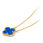 Van Cleef & Arpels Vintage Alhambra pendant 18K yellow gold, Agate - Image 3