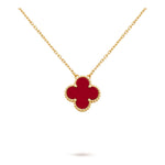 Van Cleef & Arpels Vintage Alhambra pendant 18K yellow gold, Carnelian - Image 2