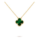 Van Cleef & Arpels Vintage Alhambra pendant 18K yellow gold, Malachite - Image 1