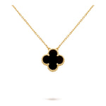Van Cleef & Arpels Vintage Alhambra pendant 18K yellow gold, Onyx - Image 1