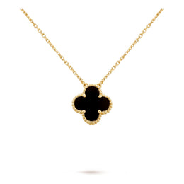Van Cleef & Arpels Vintage Alhambra pendant 18K yellow gold, Onyx