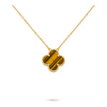 Van Cleef & Arpels Vintage Alhambra pendant 18K yellow gold, Tiger Eye - Image 1