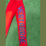 Vertabrae C-2 Sweat Pants Washed (Red & Blue) - Image 7