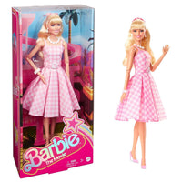 Poupée de collection du film Barbie, Margot Robbie dans le rôle de Barbie en robe à carreaux roses