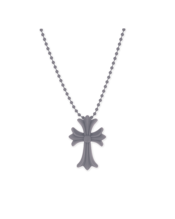 Chrome Hearts Silichrome Cross Necklace Grey - Supra Sneakers